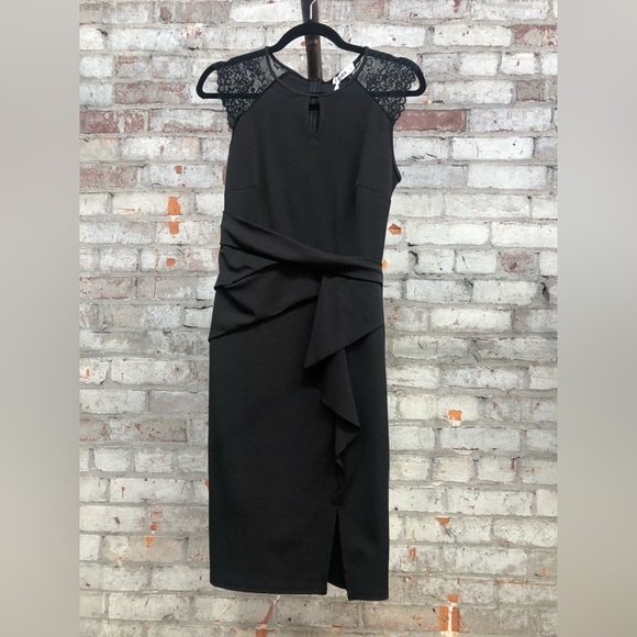 GRACE KARIN Front Slit Black Party Dress, Size Small - Picture 2 of 11